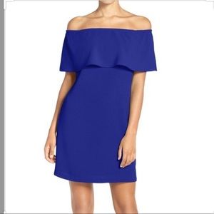 New Blue off the shoulder dress